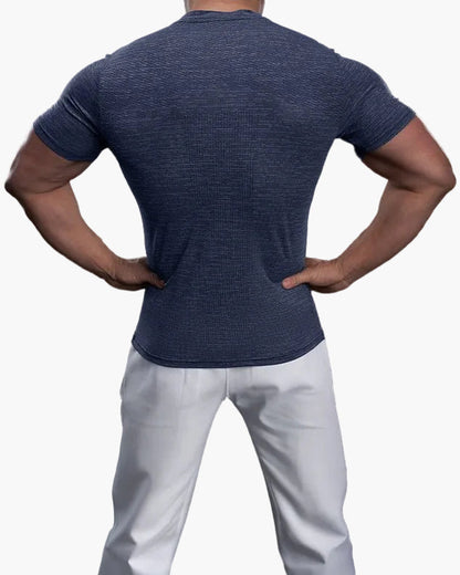 T-shirt de sport homme coupe ajustée pour entraînement et performance
