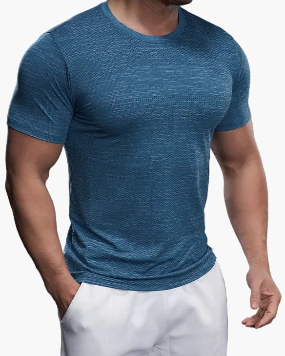 T-shirt de sport homme coupe ajustée pour entraînement et performance