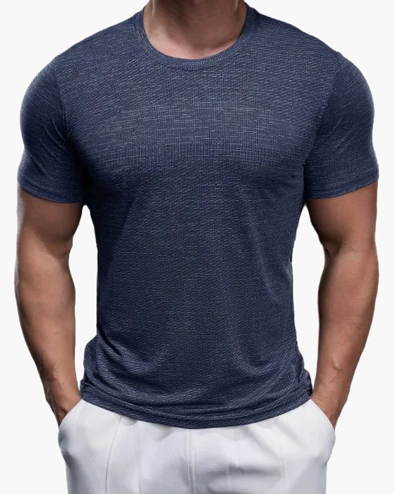 T-shirt de sport homme coupe ajustée pour entraînement et performance
