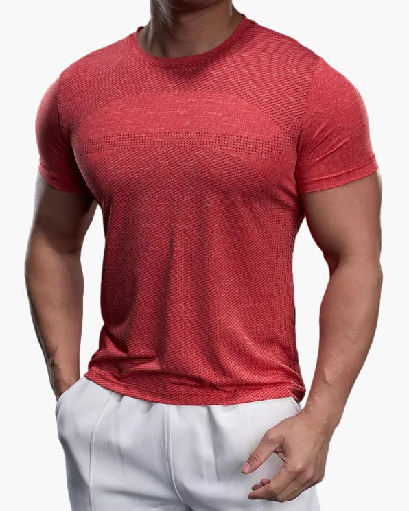 T-shirt de sport homme coupe ajustée pour entraînement et performance