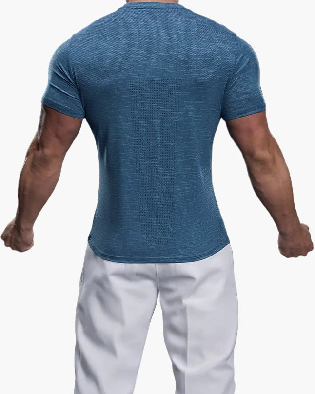 T-shirt de sport homme coupe ajustée pour entraînement et performance