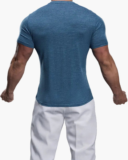 T-shirt de sport homme coupe ajustée pour entraînement et performance