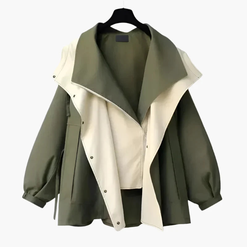Chaqueta oversize cortavientos para mujer estilo urbano versátil