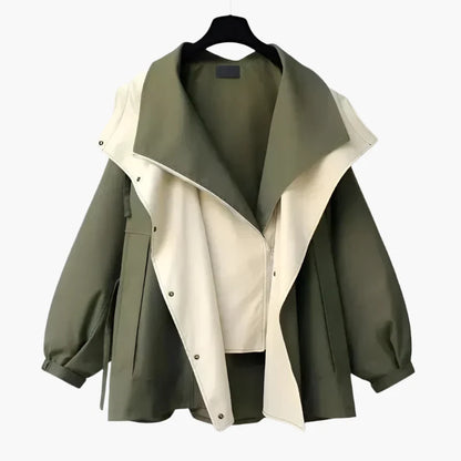Chaqueta oversize cortavientos para mujer estilo urbano versátil
