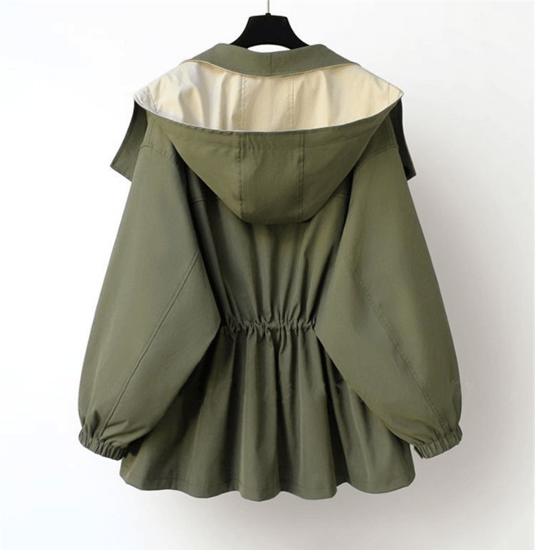 Chaqueta oversize cortavientos para mujer estilo urbano versátil