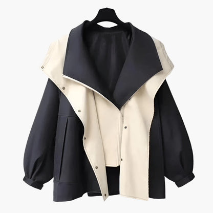 Chaqueta oversize cortavientos para mujer estilo urbano versátil