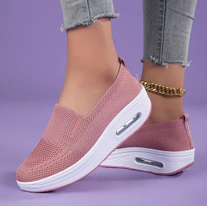 Chaussures décontractées confort pour femme à enfiler – style marche et soutien quotidien