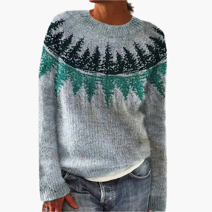 Pull femme style rétro pour automne, élégant et confortable, mode vintage