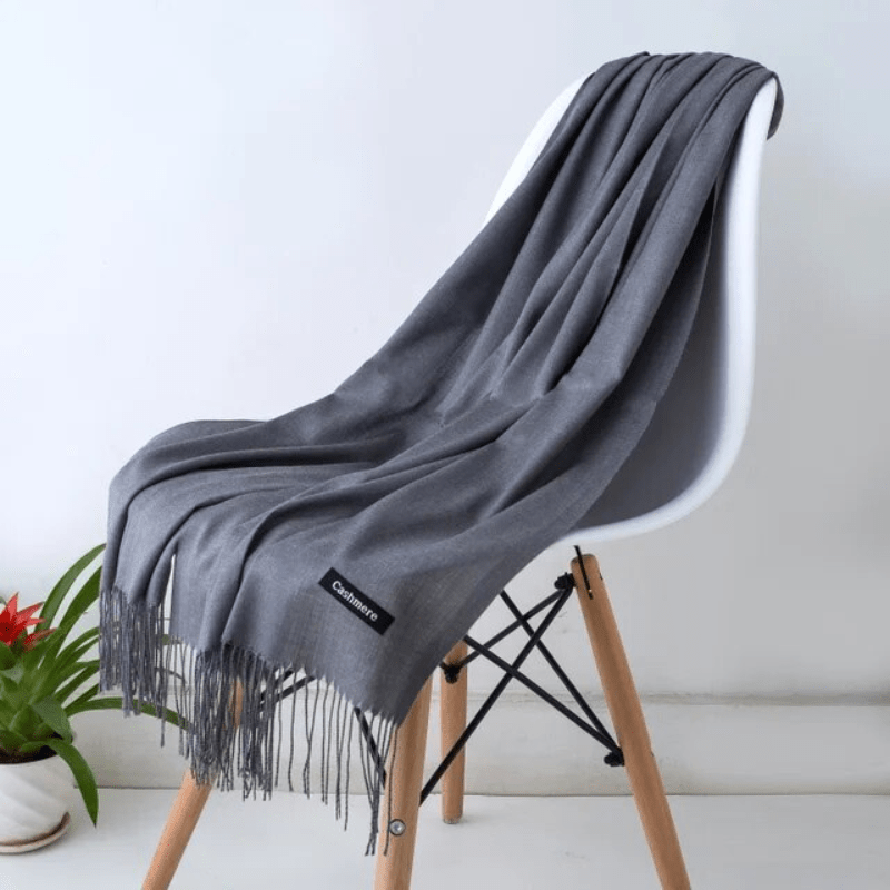 Zachte sjaal met franjes voor dames en heren, warm en comfortabel, meerdere kleuren