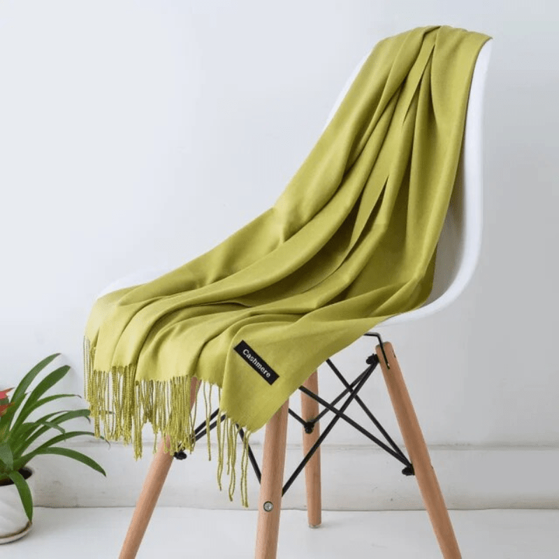 Zachte sjaal met franjes voor dames en heren, warm en comfortabel, meerdere kleuren