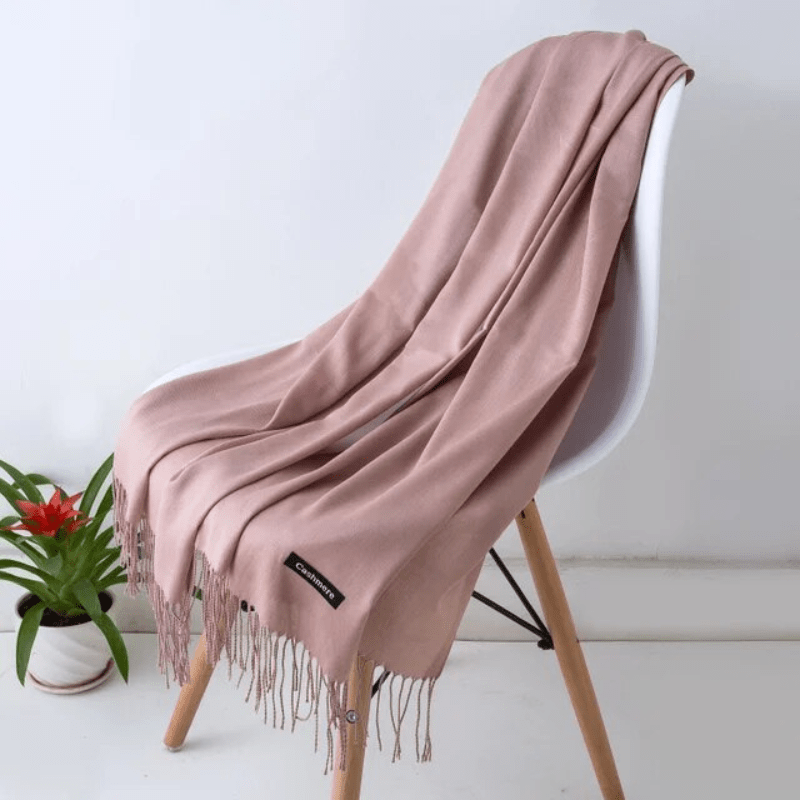 Zachte sjaal met franjes voor dames en heren, warm en comfortabel, meerdere kleuren