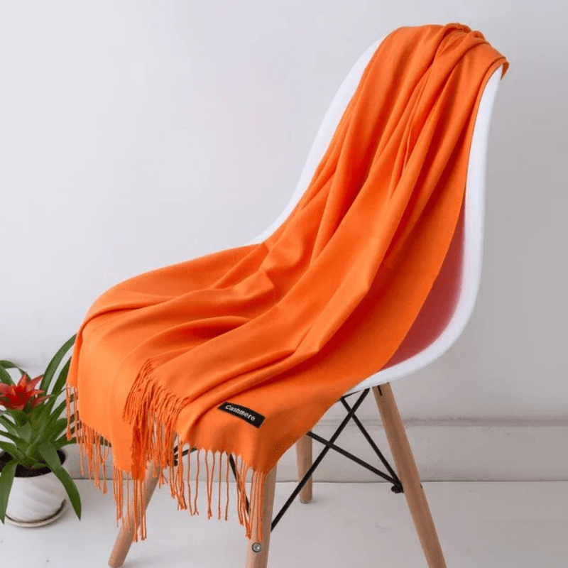 Zachte sjaal met franjes voor dames en heren, warm en comfortabel, meerdere kleuren