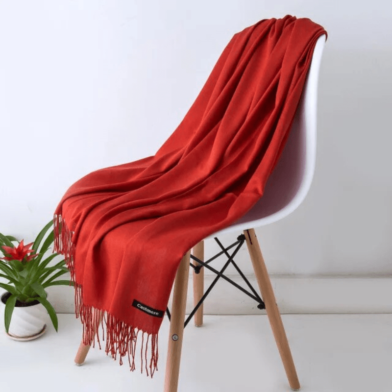 Zachte sjaal met franjes voor dames en heren, warm en comfortabel, meerdere kleuren