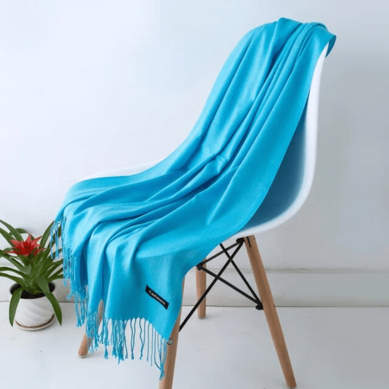 Zachte sjaal met franjes voor dames en heren, warm en comfortabel, meerdere kleuren