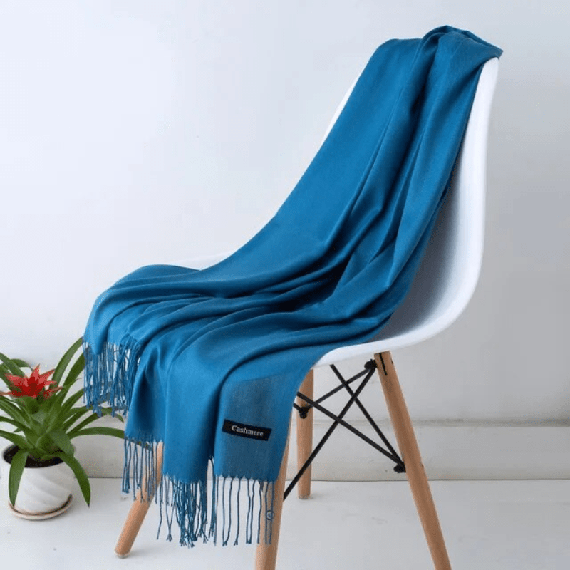 Zachte sjaal met franjes voor dames en heren, warm en comfortabel, meerdere kleuren