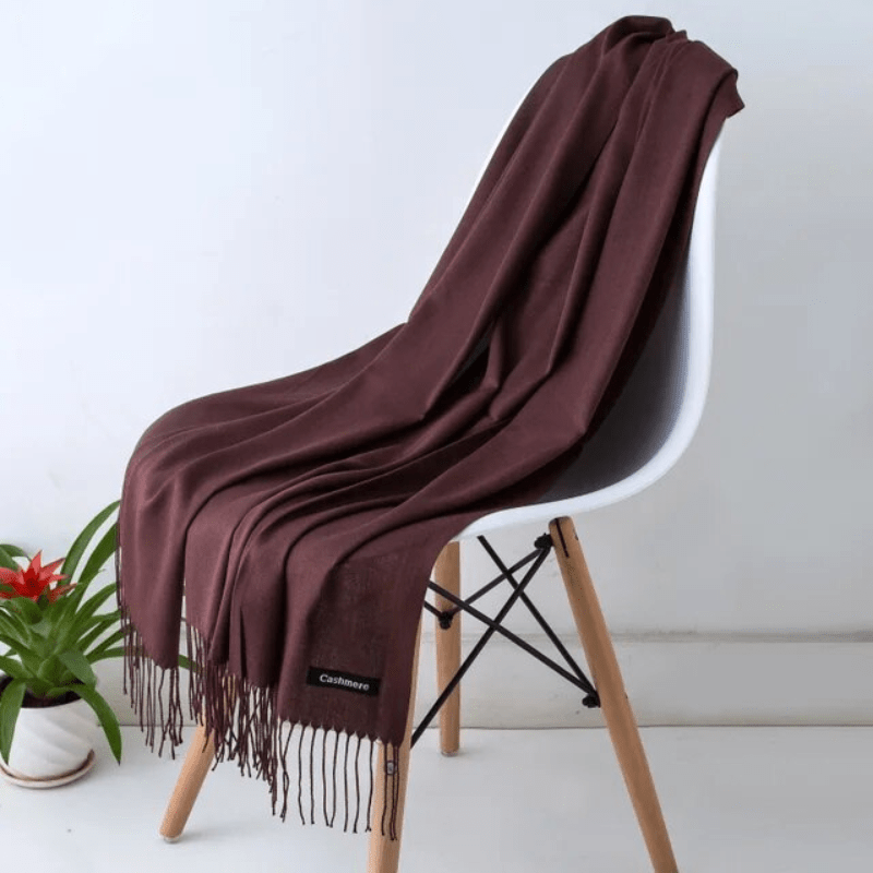 Zachte sjaal met franjes voor dames en heren, warm en comfortabel, meerdere kleuren