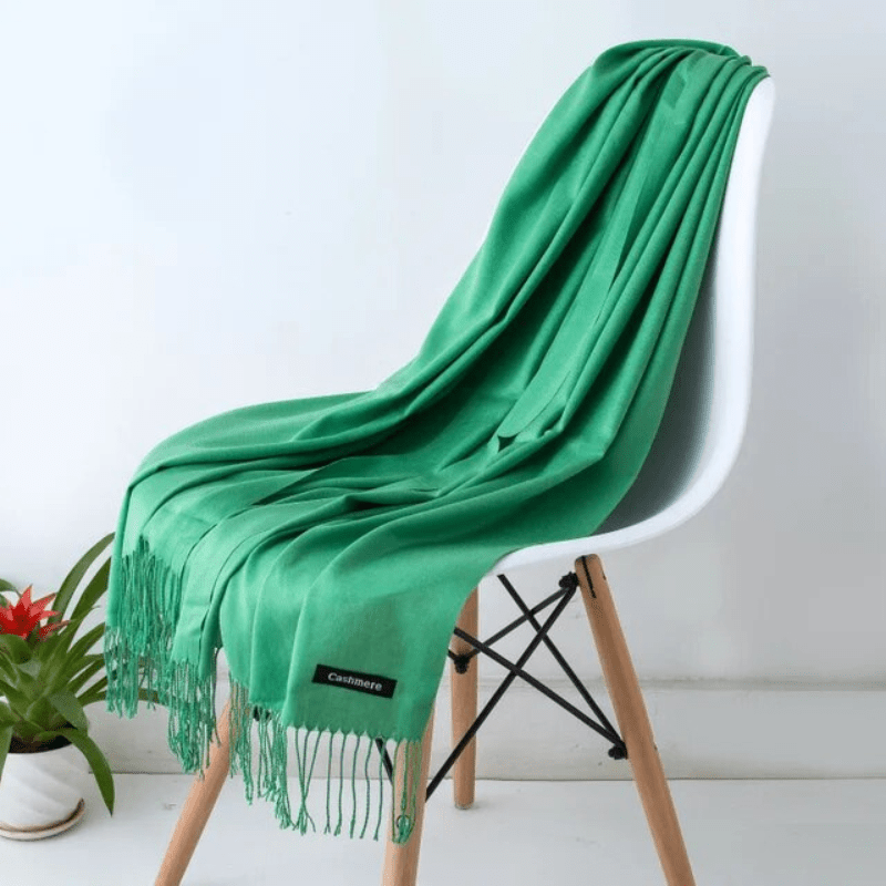 Zachte sjaal met franjes voor dames en heren, warm en comfortabel, meerdere kleuren