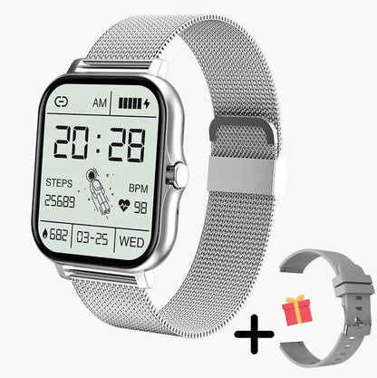 Elegancki damski smartwatch wielofunkcyjny – monitorowanie zdrowia, powiadomienia i fitness