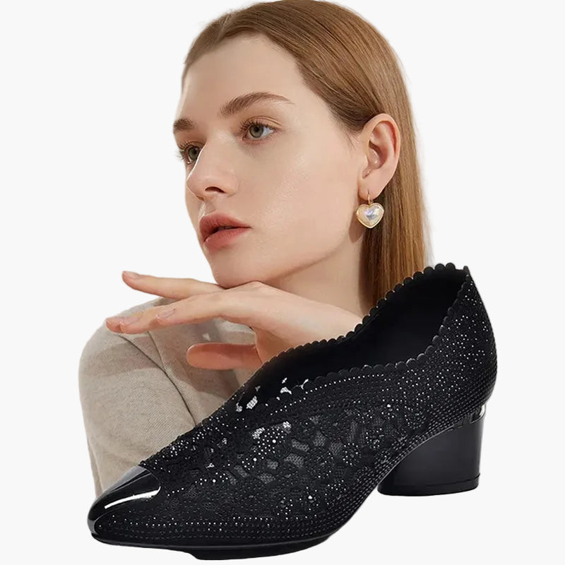 Chaussures habillées orthopédiques à talon pour femme - Élégance et confort quotidien