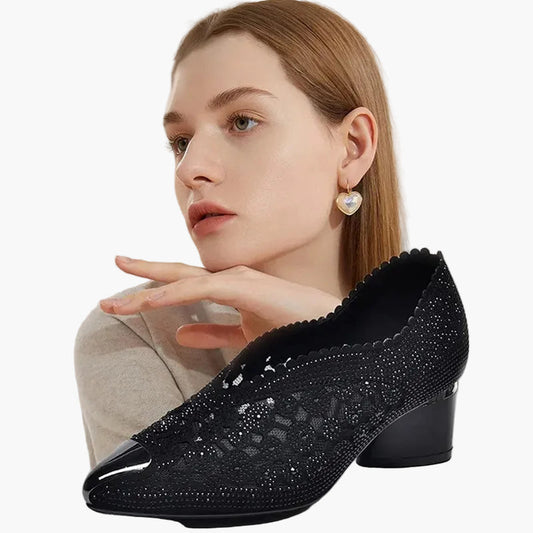 Chaussures habillées orthopédiques à talon pour femme - Élégance et confort quotidien