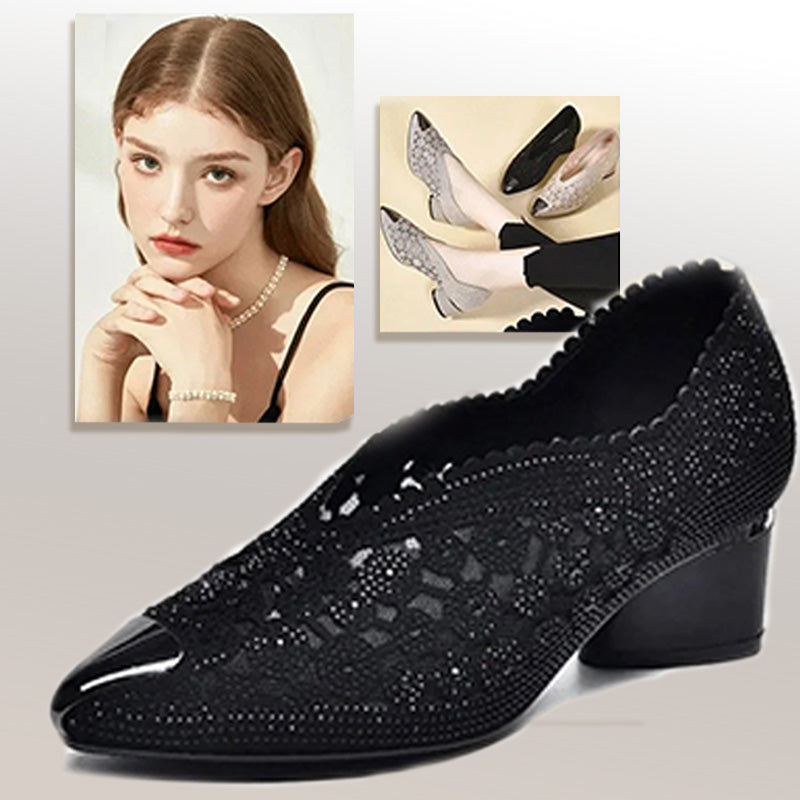 Chaussures habillées orthopédiques à talon pour femme - Élégance et confort quotidien
