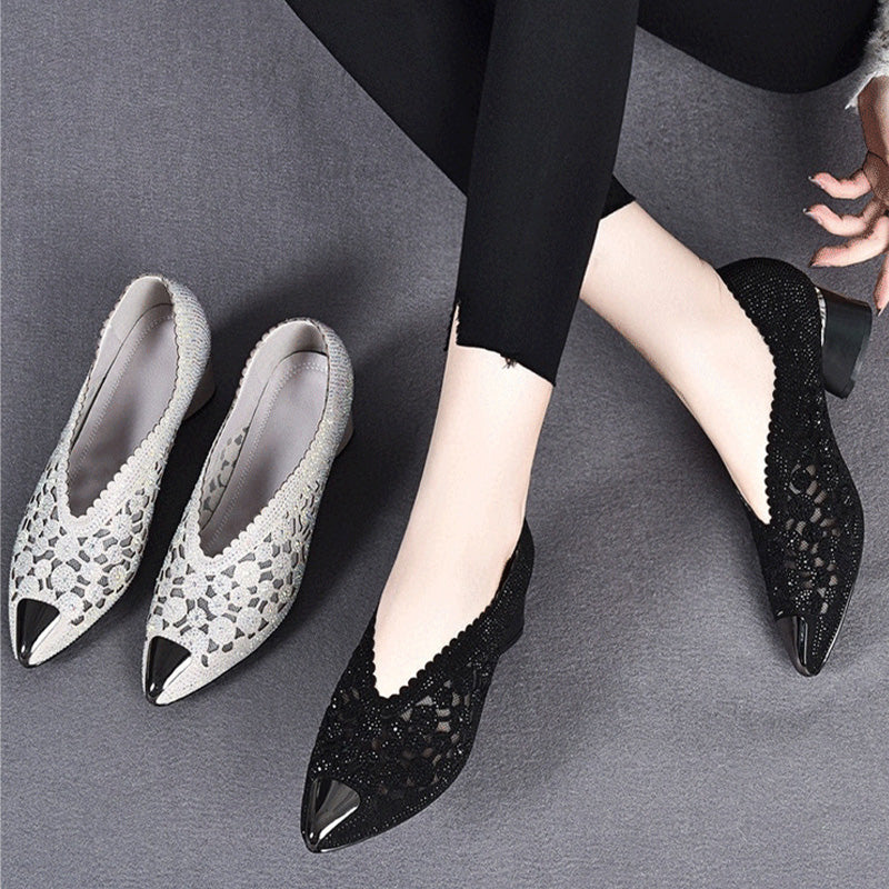 Chaussures habillées orthopédiques à talon pour femme - Élégance et confort quotidien