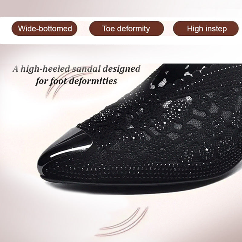 Chaussures habillées orthopédiques à talon pour femme - Élégance et confort quotidien