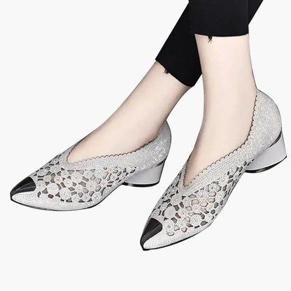Chaussures habillées orthopédiques à talon pour femme - Élégance et confort quotidien