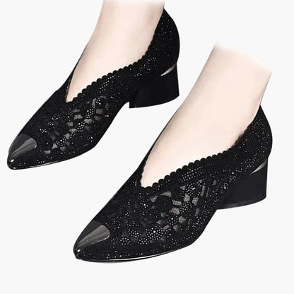 Chaussures habillées orthopédiques à talon pour femme - Élégance et confort quotidien