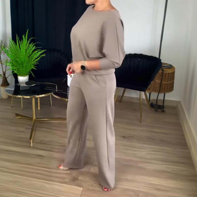 Ensemble 3 Pièces Femme Élégant Style Minimaliste Polyvalent pour Bureau et Loisirs