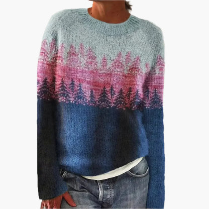 Pull femme style rétro pour automne, élégant et confortable, mode vintage