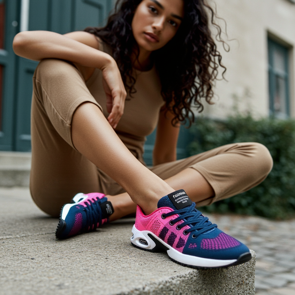Chaussures de course orthopédiques femme confort quotidien et sport