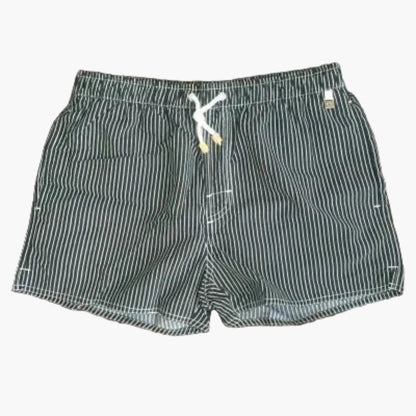 Short de bain homme à rayures style marin – Idéal plage et été