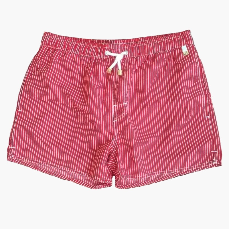 Short de bain homme à rayures style marin – Idéal plage et été
