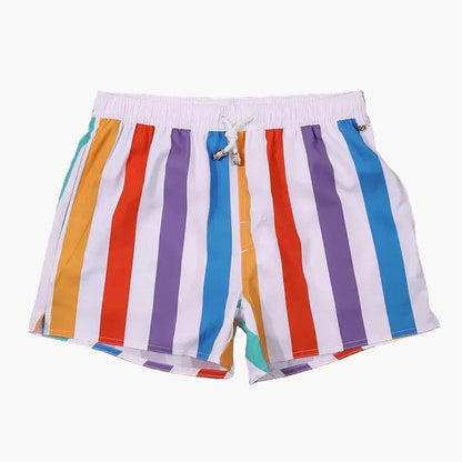 Short de bain homme à rayures style marin – Idéal plage et été