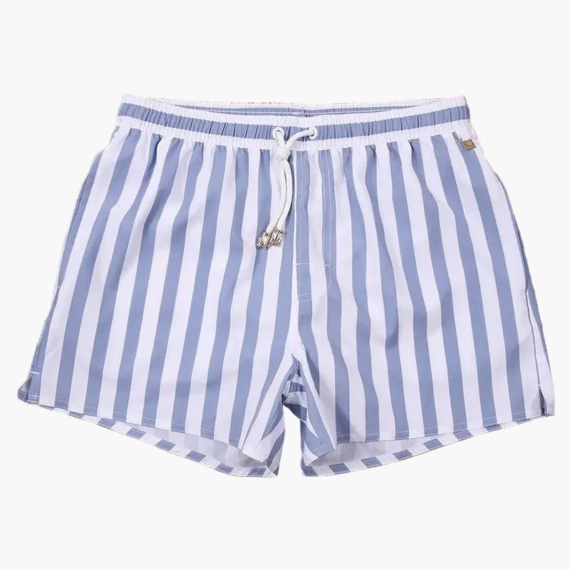 Short de bain homme à rayures style marin – Idéal plage et été