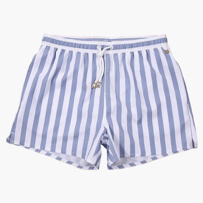 Short de bain homme à rayures style marin – Idéal plage et été