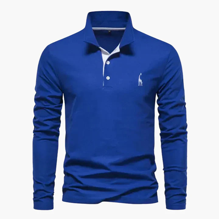 Polo à manches longues classique pour homme – Style élégant et polyvalent