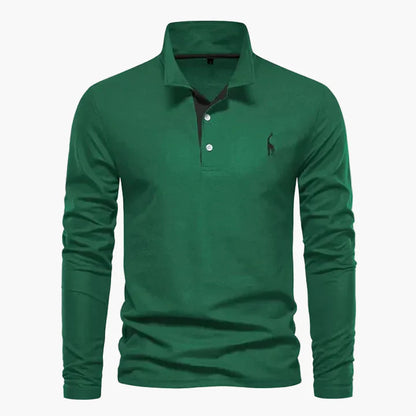 Klassisches Herren-Poloshirt mit langen Ärmeln – Eleganter und vielseitiger Stil