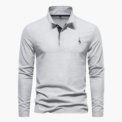 Klassisches Herren-Poloshirt mit langen Ärmeln – Eleganter und vielseitiger Stil