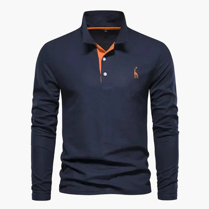 Klassisches Herren-Poloshirt mit langen Ärmeln – Eleganter und vielseitiger Stil