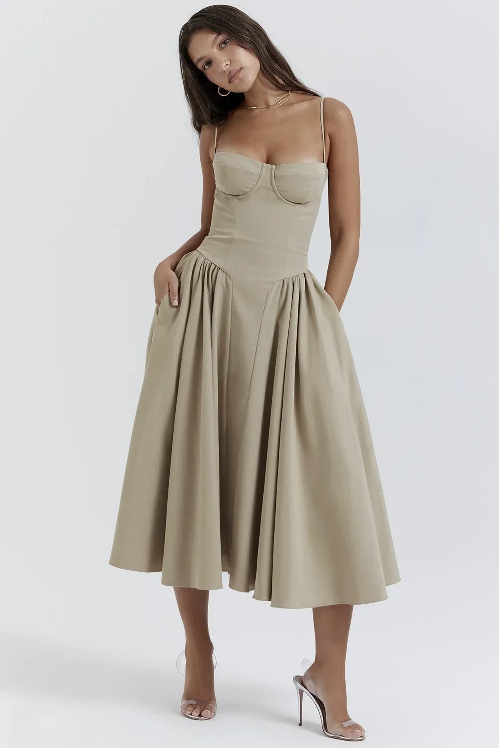 Georgina – Sleeveless Midi Dress
