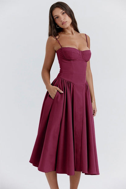 Georgina – Sleeveless Midi Dress