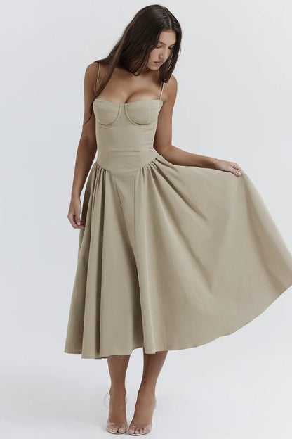 Georgina – Sleeveless Midi Dress