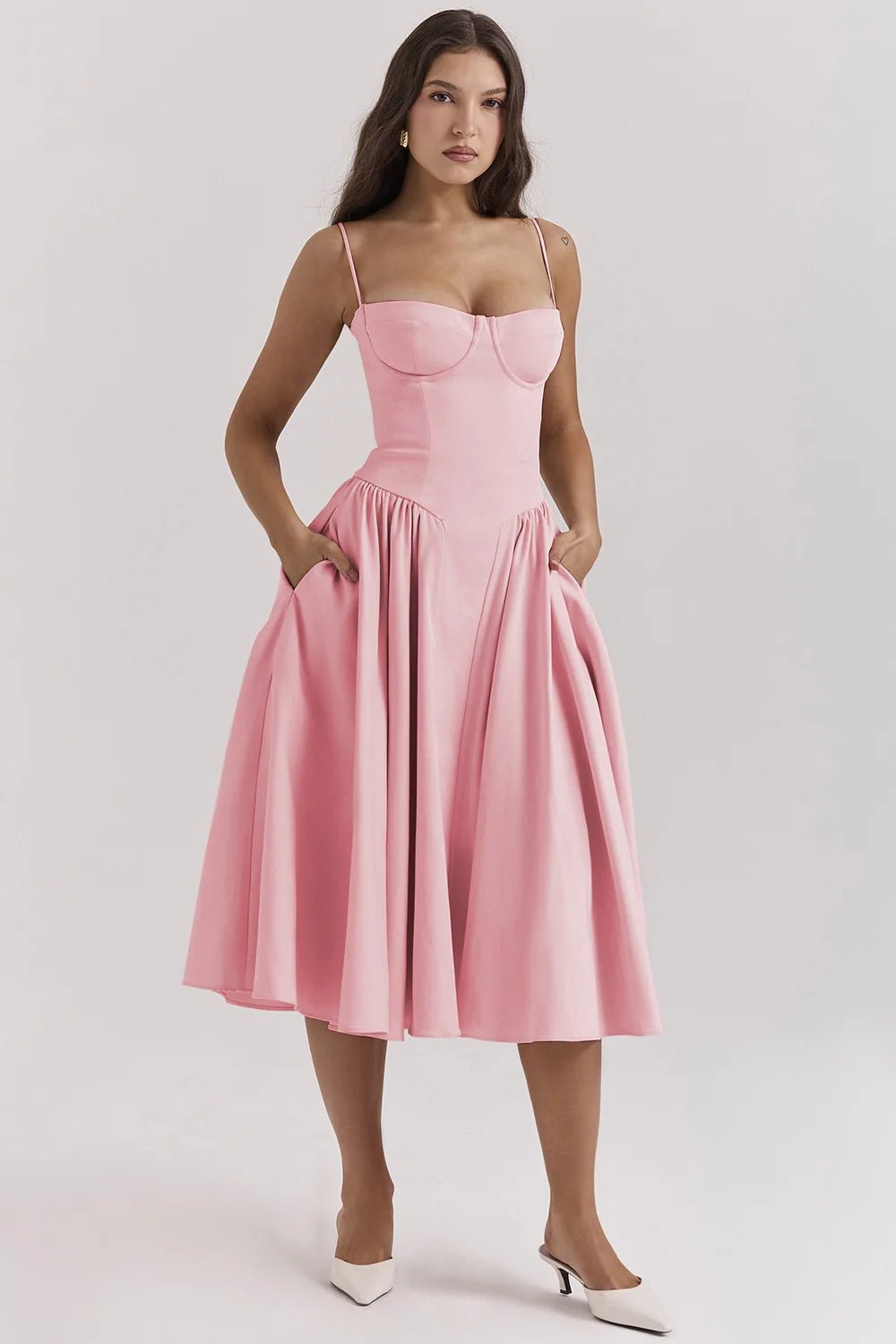 Georgina – Sleeveless Midi Dress