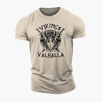 T-shirt Homme Viking Valhalla Style Nordique – Casual et Tendance