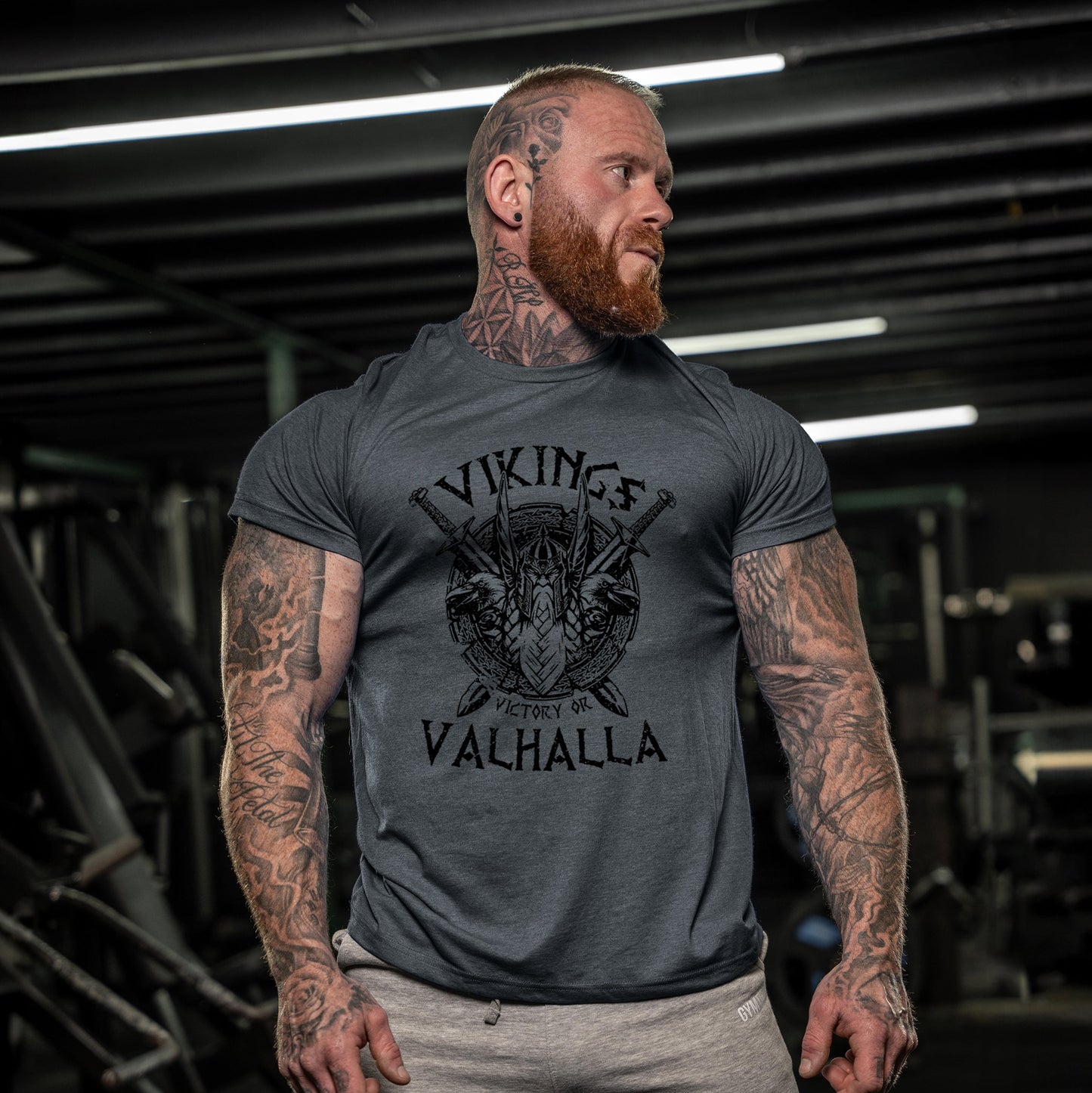 T-shirt Homme Viking Valhalla Style Nordique – Casual et Tendance