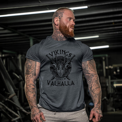T-shirt Homme Viking Valhalla Style Nordique – Casual et Tendance