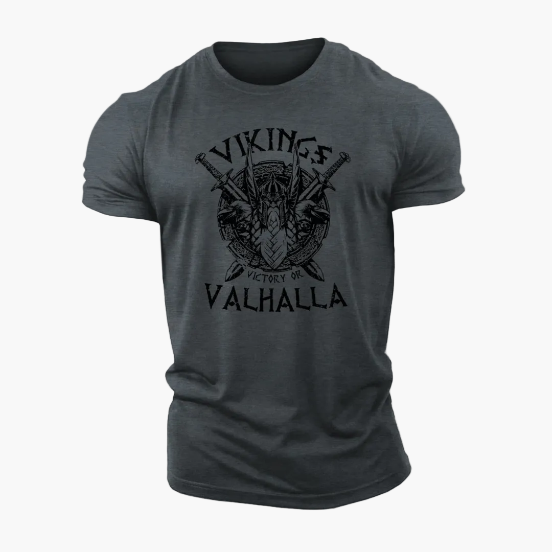 T-shirt Homme Viking Valhalla Style Nordique – Casual et Tendance