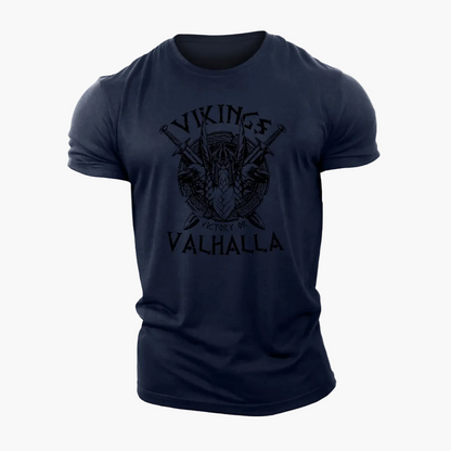 T-shirt Homme Viking Valhalla Style Nordique – Casual et Tendance
